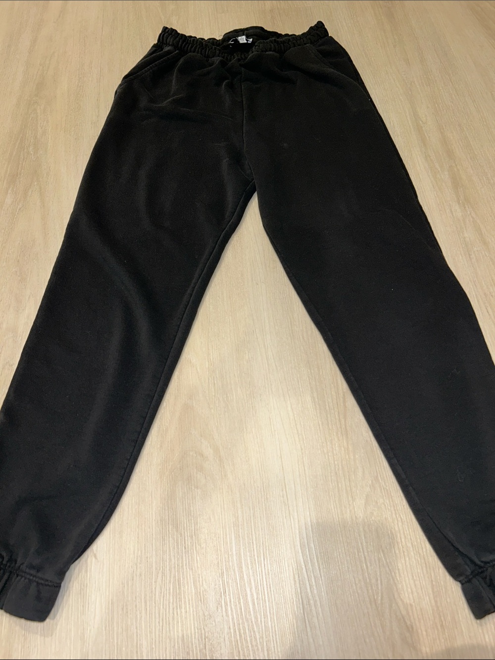 Women Black Fleece Jogger Pants